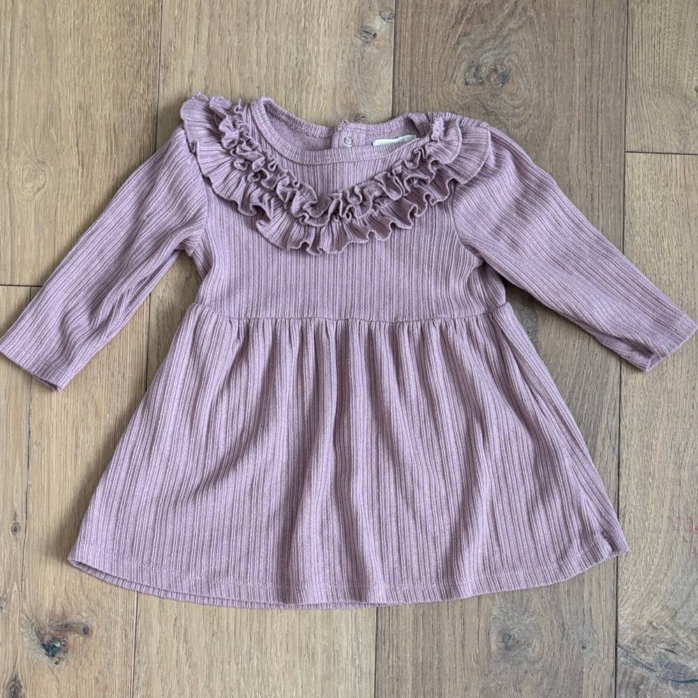 Charming Lilac Ruffle Dress for Kids